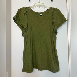 Military green top